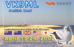 VK9ML Mellish Reef (2002)